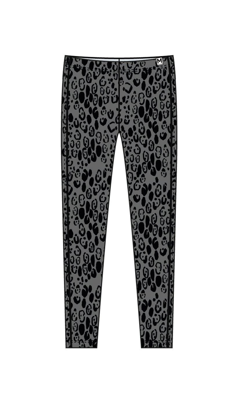 Leopard aop brushed jersey leggings, Mini Rodini
