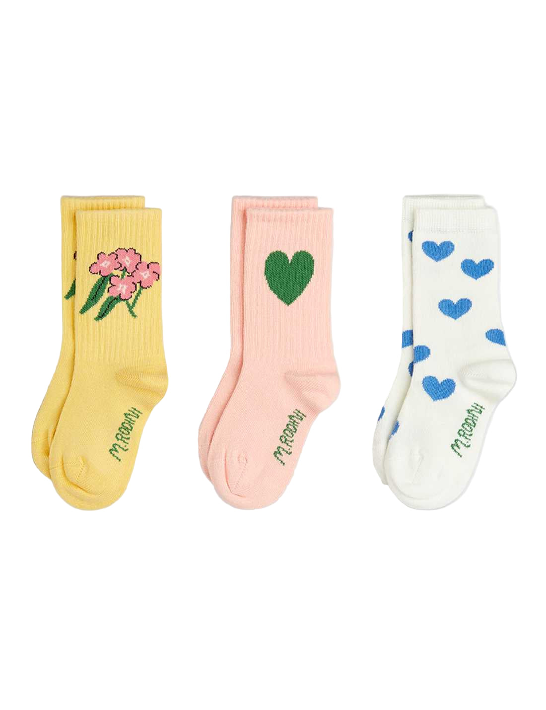 Alpine flowers 3 pack socks, Mini Rodini