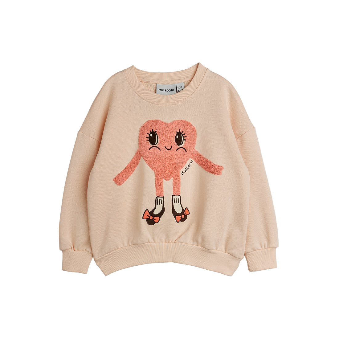 Heart in shoes chenille sweatshirt, Mini Rodini