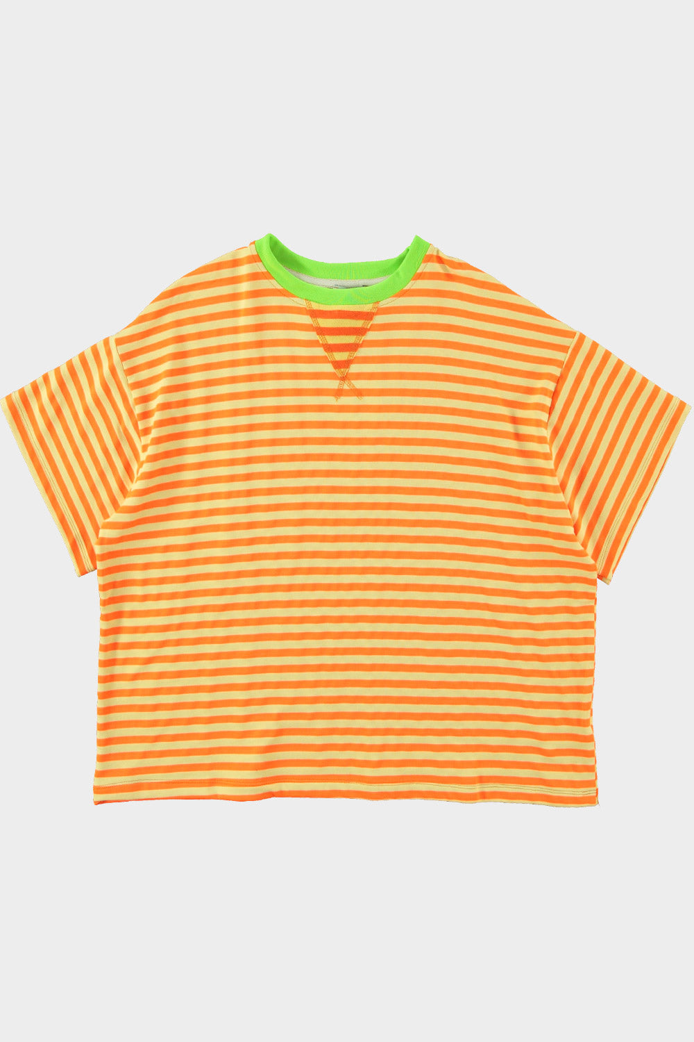 T-shirt streep Oranje, dames