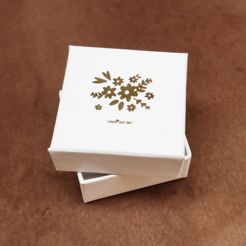 Necklace gold enamel moon, VanPauline Hedgehog & Deer