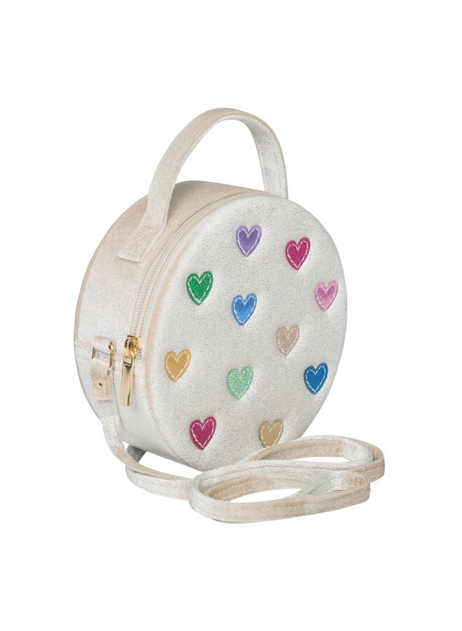 Jazzy hearts velvet Bag, Mimi & Lula