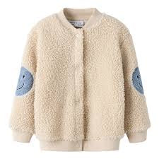 Teddy cardigan Peyote Smiley, Name it