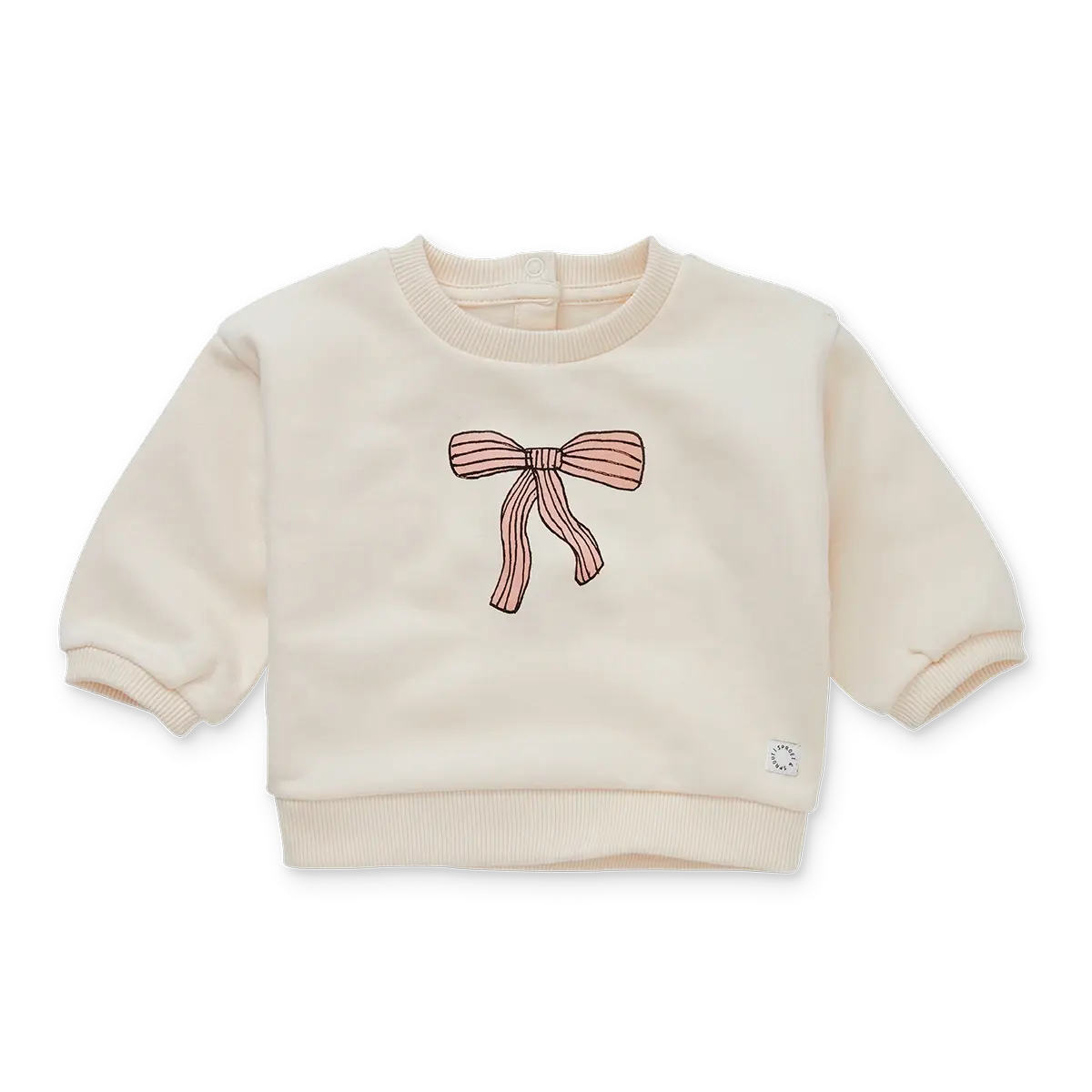 Baby sweatshirt bow, Sproet & Sprout