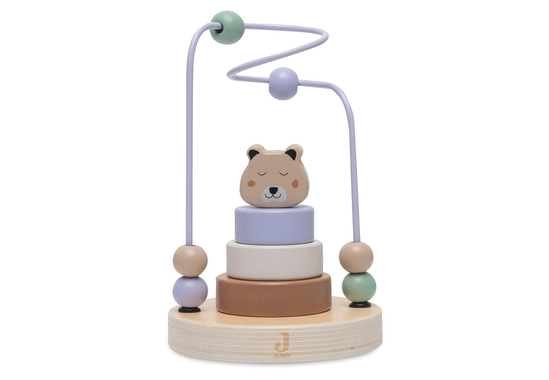 Wooden bead maze cheetah, Jollein