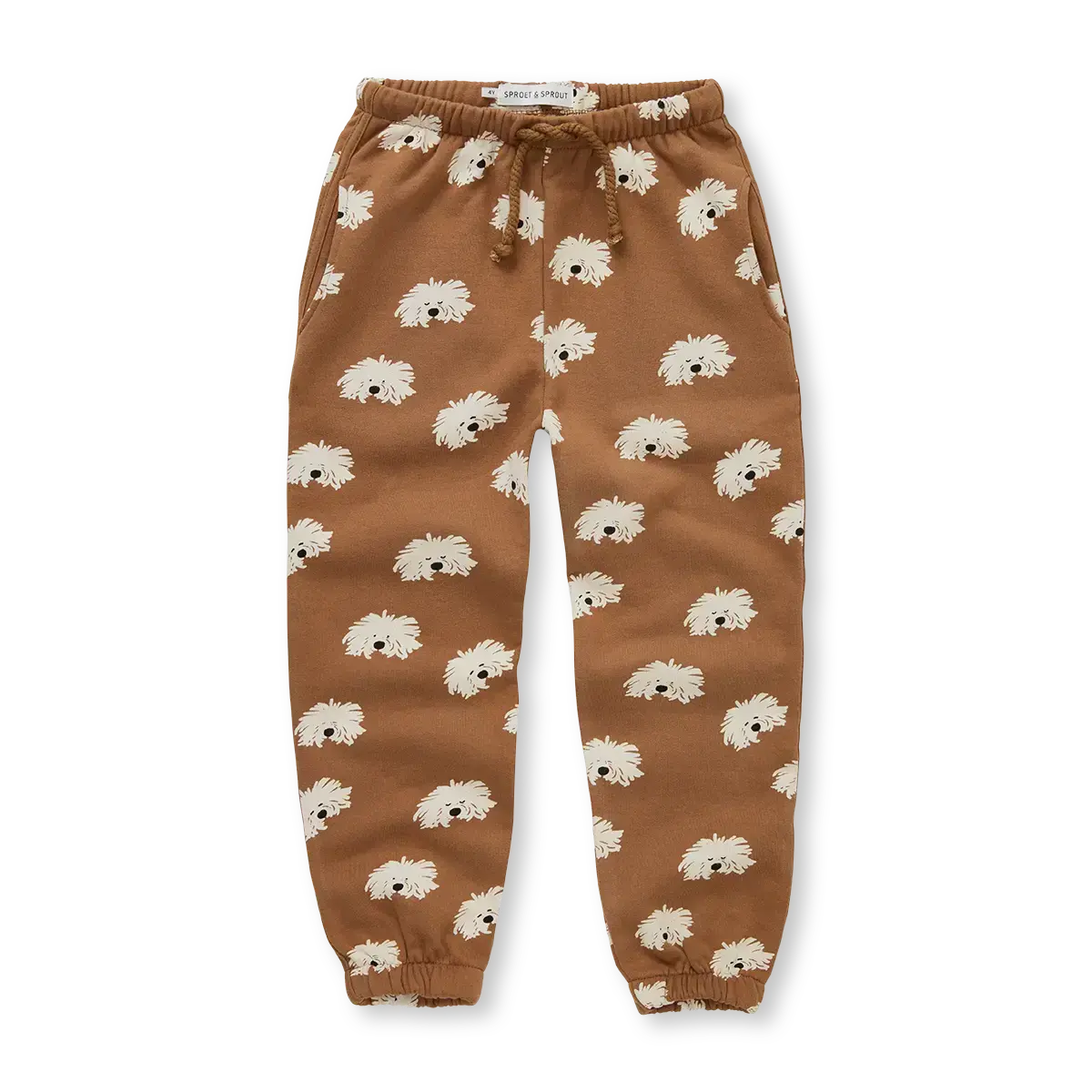 Sweatpants moustache dog print, Sproet & Sprout