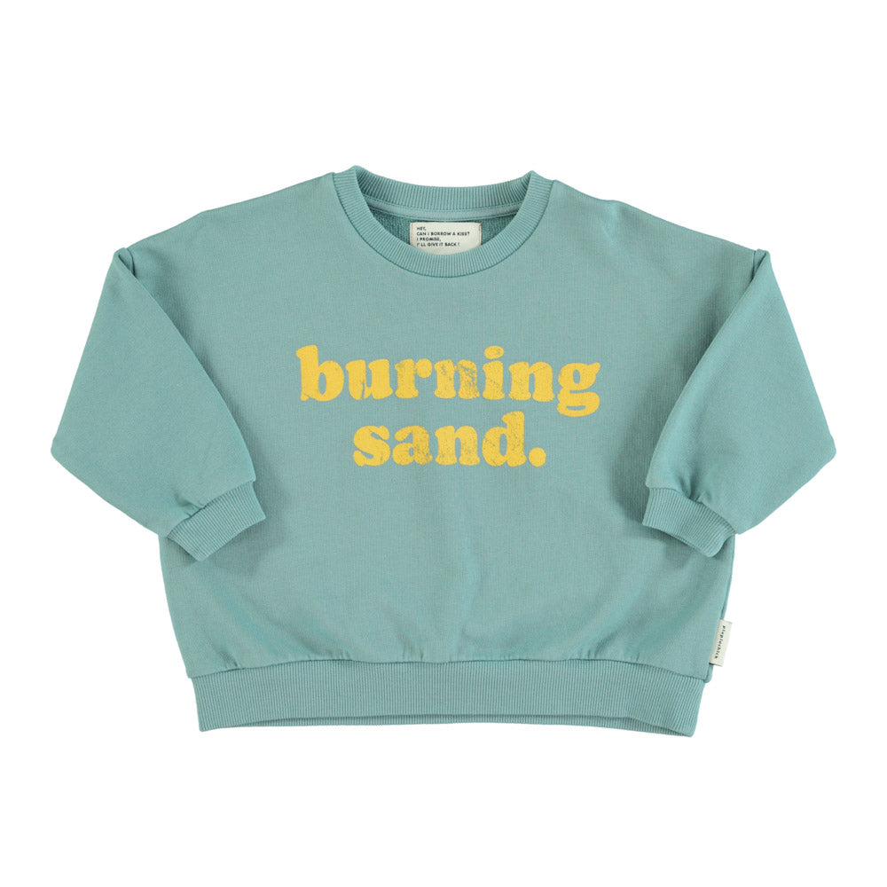 Sweater green burning sand print, Piupiuchick