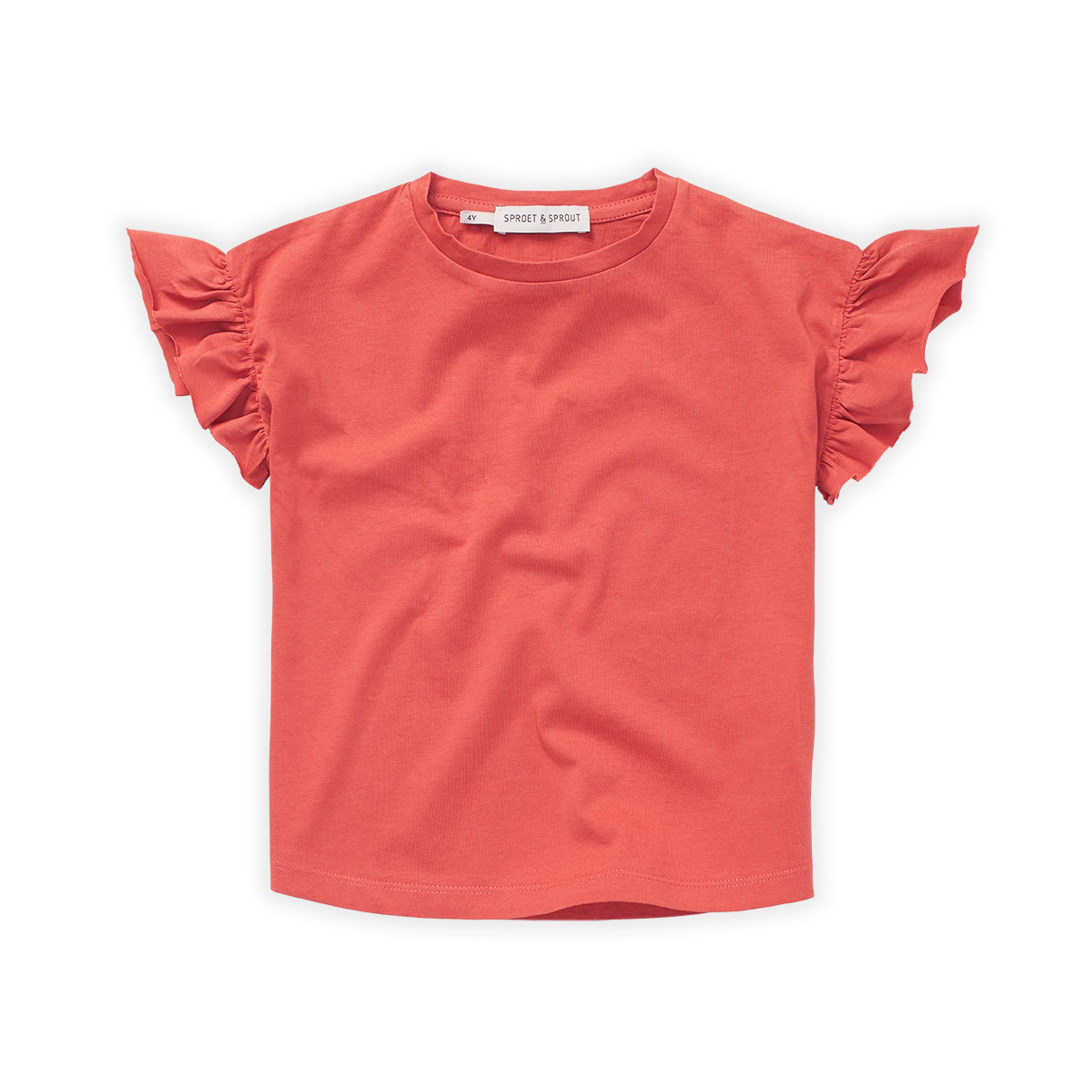 T-shirt Girls ruffle sleeve rose petal, Sproet & Sprout