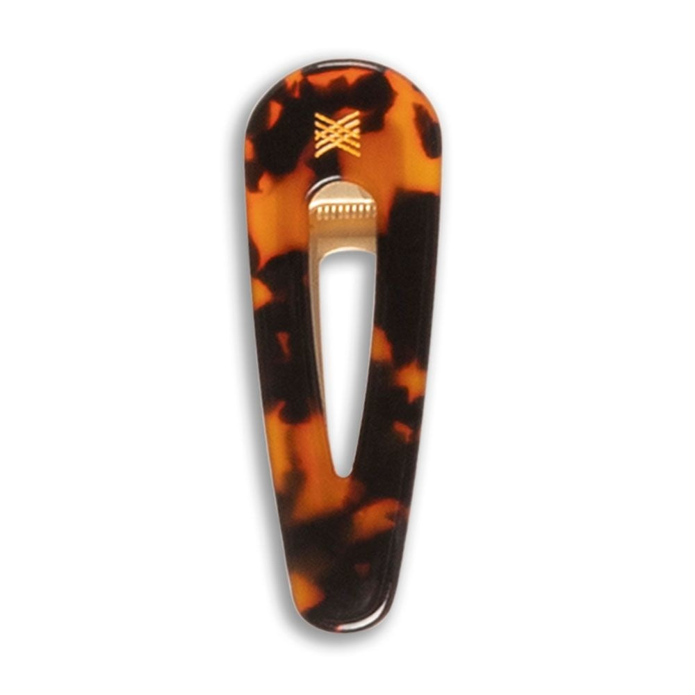 Hairclip Round Brown, Repose AMS Hedgehog & Deer