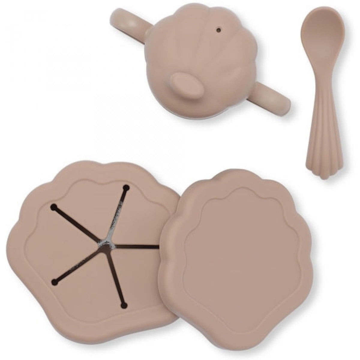 Silicone clam set, Konges sjold Hedgehog & Deer