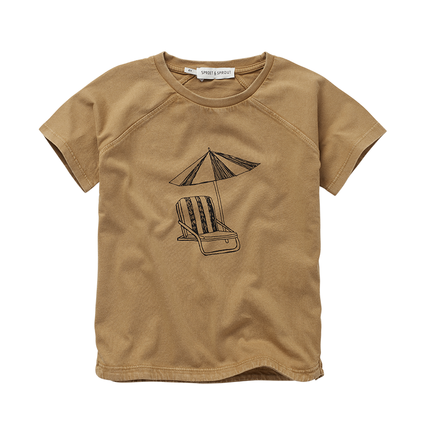 T-shirt raglan sunbed tabacco, Sproet & Sprout