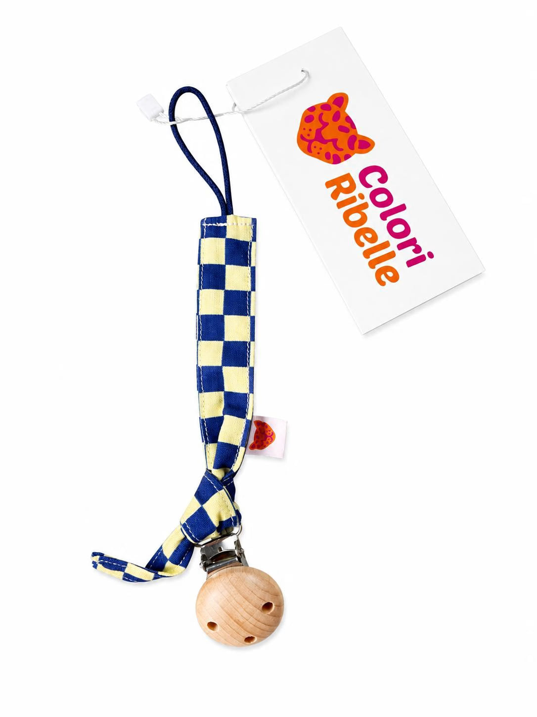 Speenkoord knoop Blauw Geblokt, Ribelli colori