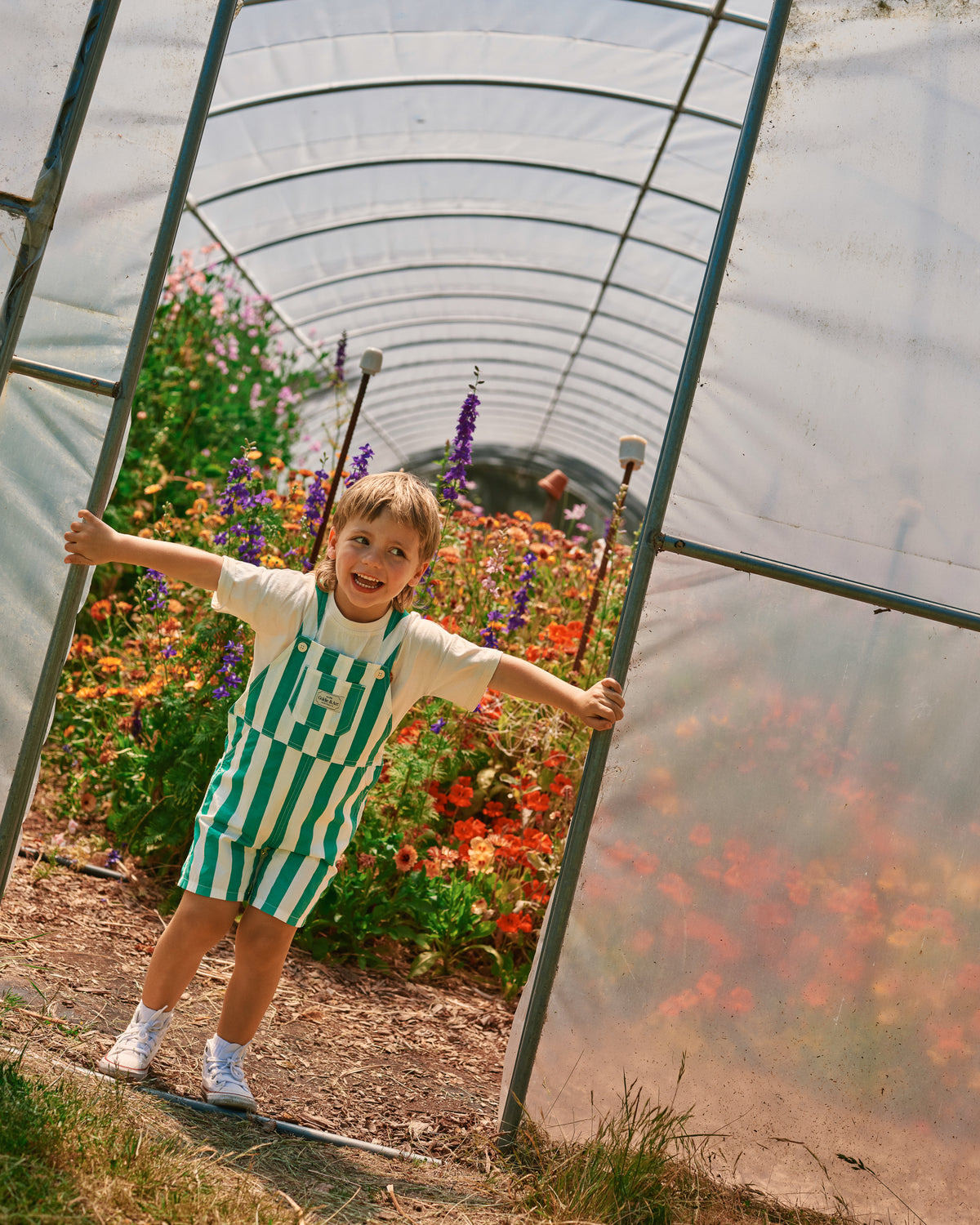 Happy stripe Burton Overall, Goldie & Ace