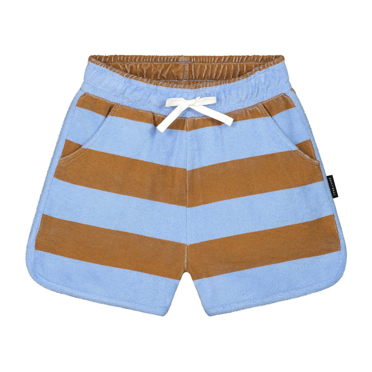 Striped towel shorts serenity blue, Daily Brat