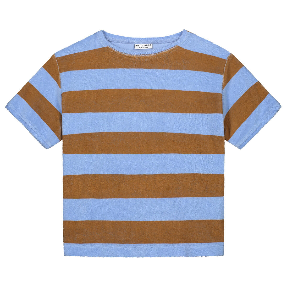 Striped towel t-shirt serenity blue, Daily Brat