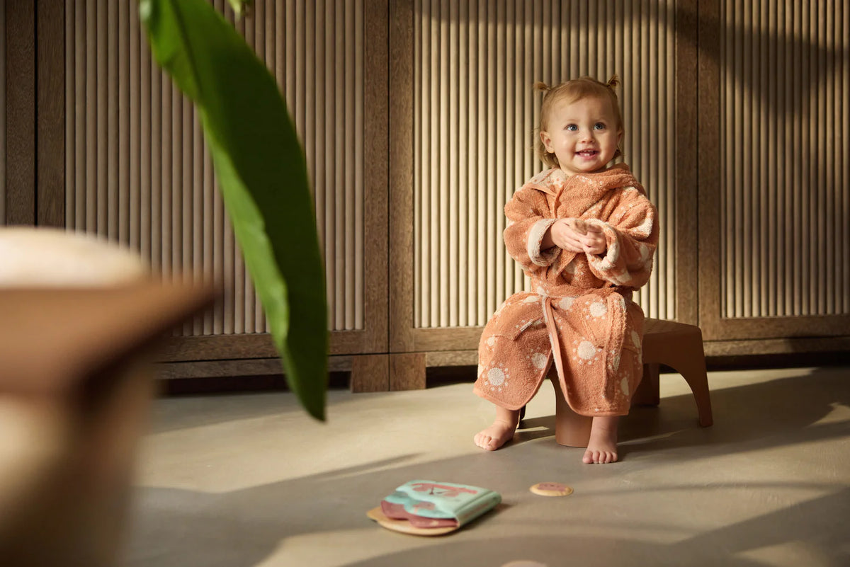 Badjas 1-2 jaar Jacquard sun, Jollein