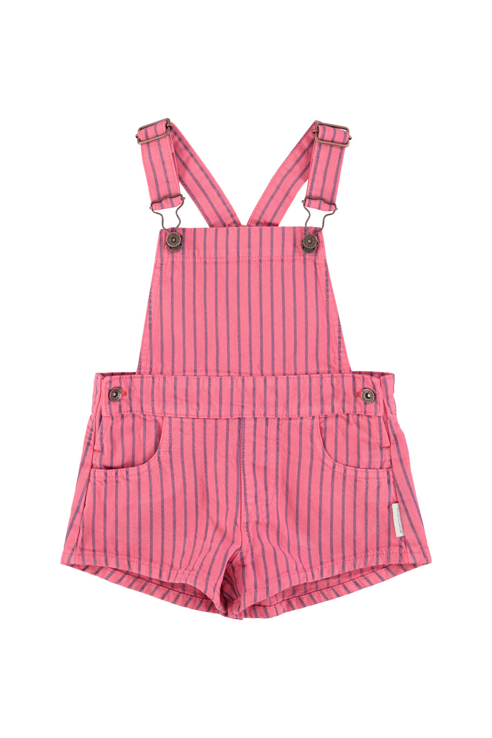 short dungarees  pink w/ indigo stripes, Piupiuchick
