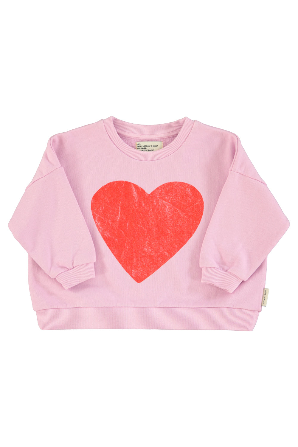 Sweater Lilac red heart print, Piupiuchick