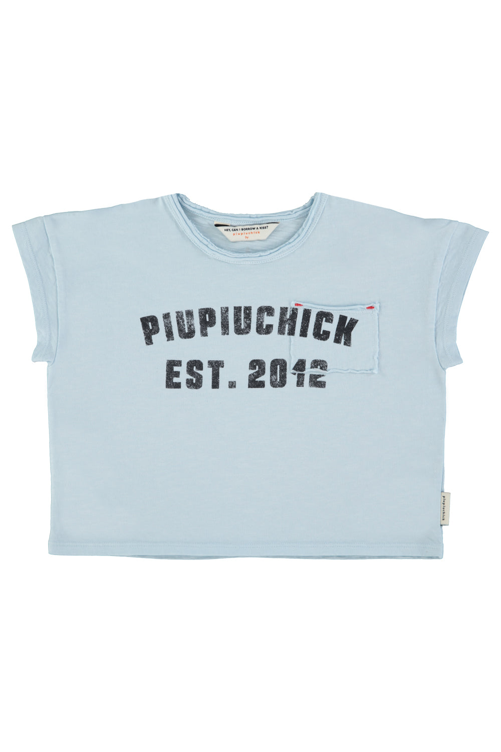 T-shirt light blue Piupiuchick print, Piupiuchick