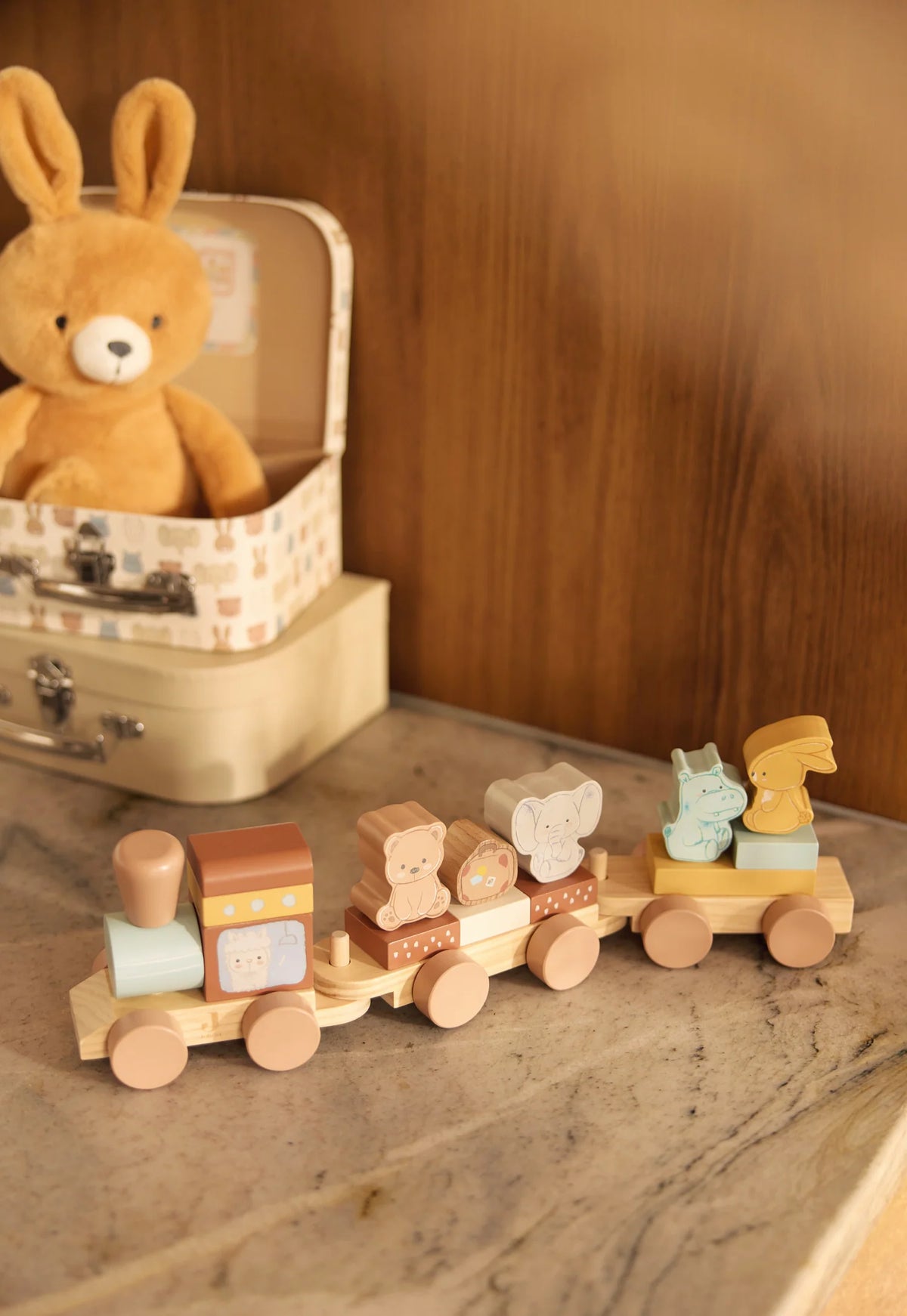 Houten speelgoedtrein Jollies, Jollein