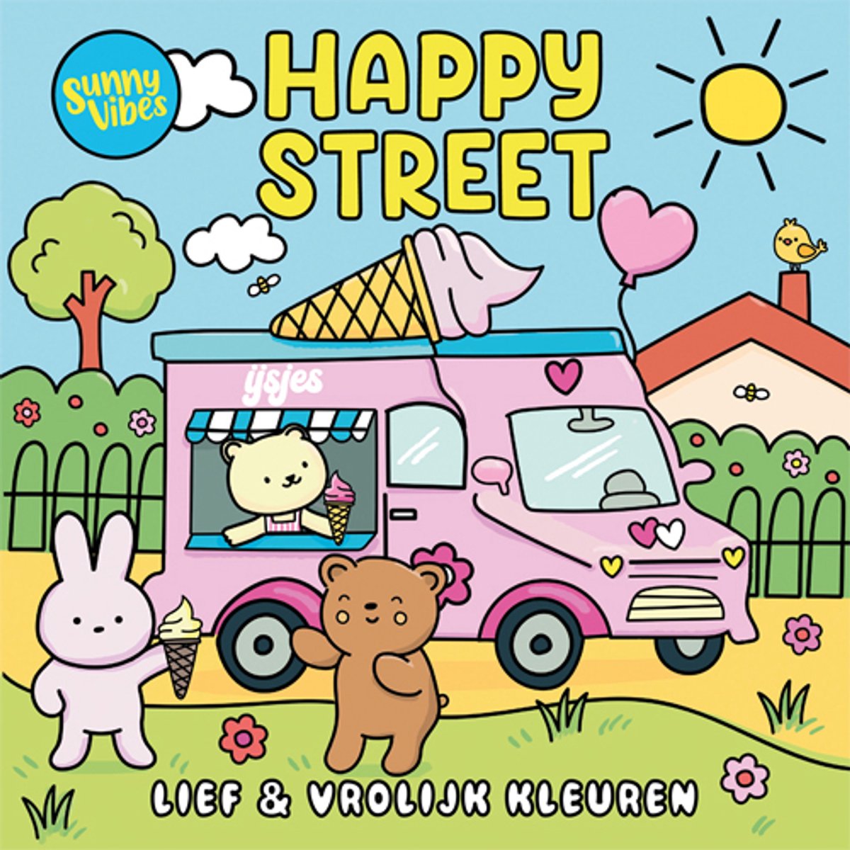 Sunny vibes kleurboek happy street