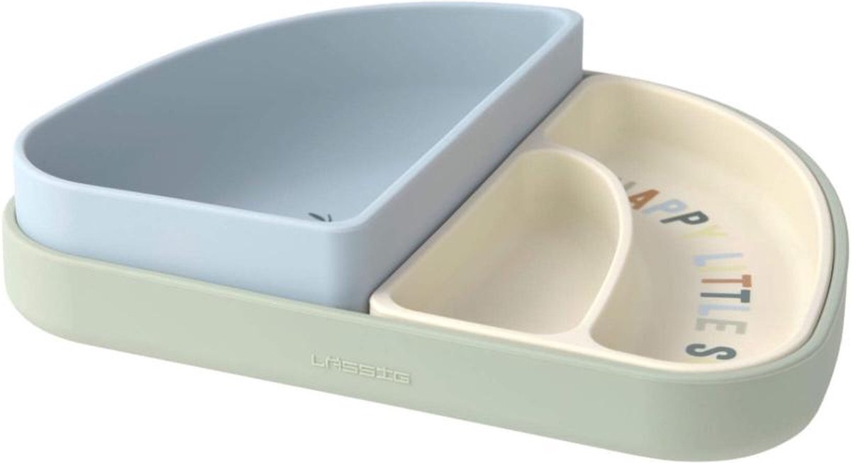 Silicone dish set Happy fruits lemon 3 stuks, Lässig