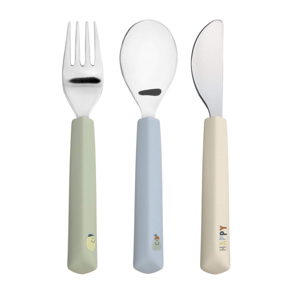 Cutlery Happy fruits Lemon set van 3, Lässig