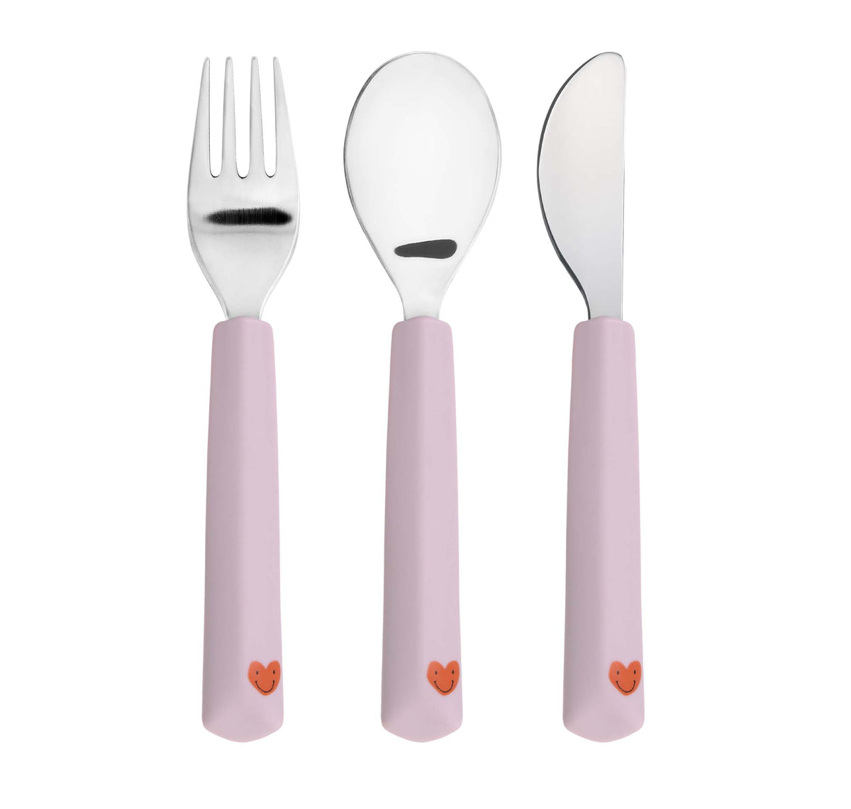 Cutlery Happy rascals Haert set van 3, Lässig
