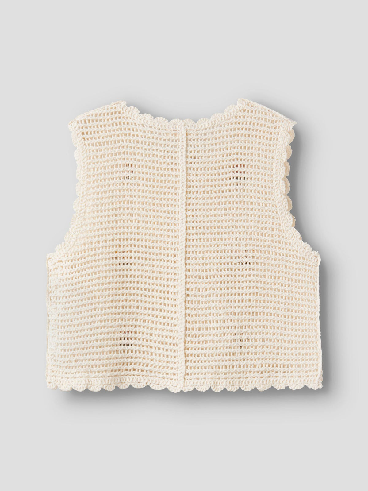 Flora knit vest coconut Milk, LIl Atelier