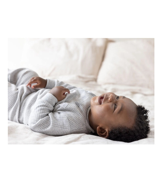 Wafel Pyjama Grijs melange, Feetje