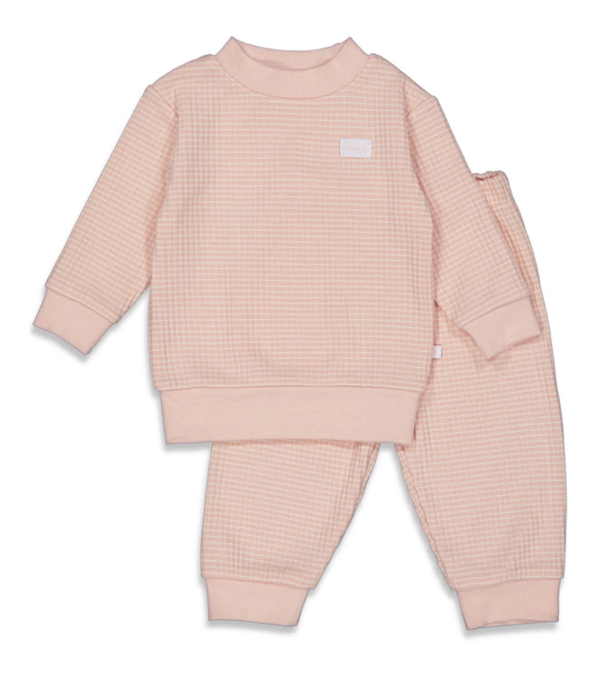 Wafel Pyjama Oudroze, Feetje