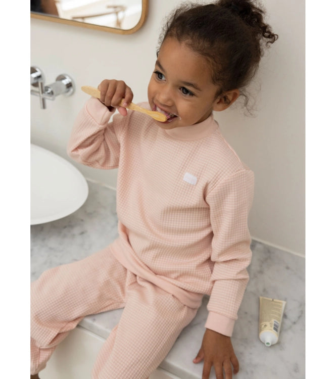 Wafel Pyjama Oudroze, Feetje