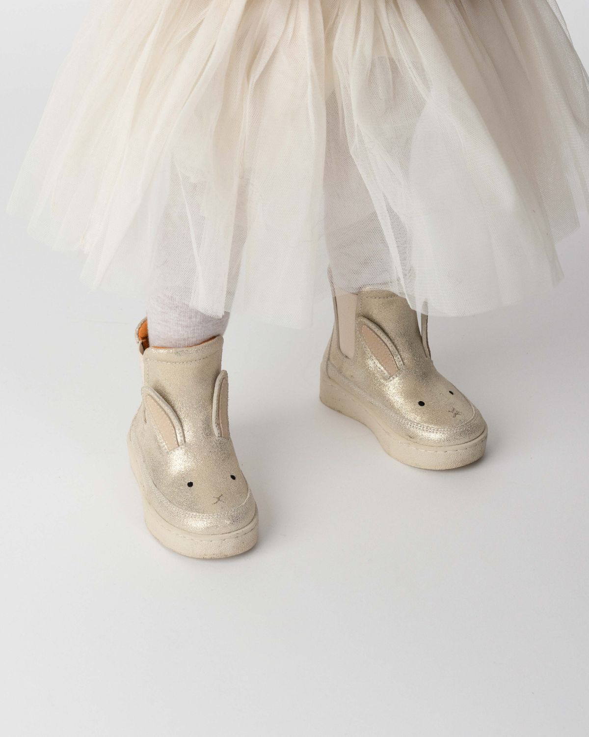 Kheera Boots | Bunny Silver Metallic Leather, Donsje Amsterdam
