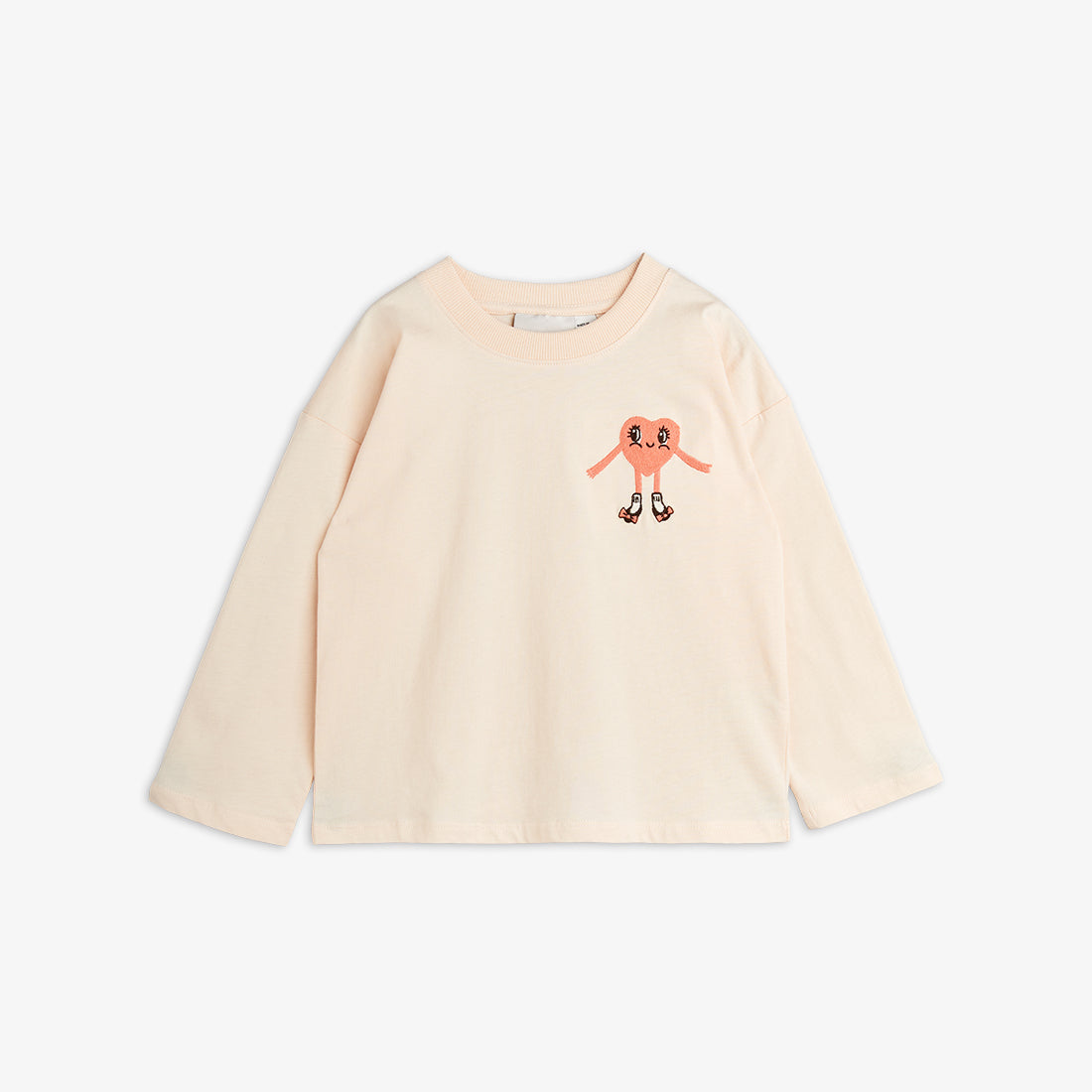 Heart in shoes emb ls tee, Mini Rodini