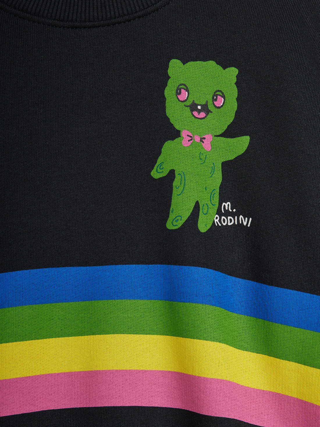 Alien stripe sweater black, Mini Rodini