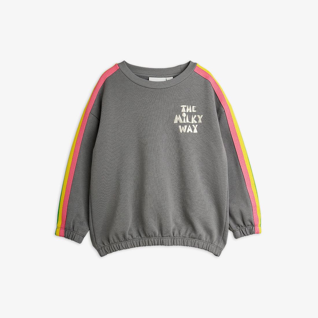 Milky way rainbow panel sweater grey, Mini Rodini