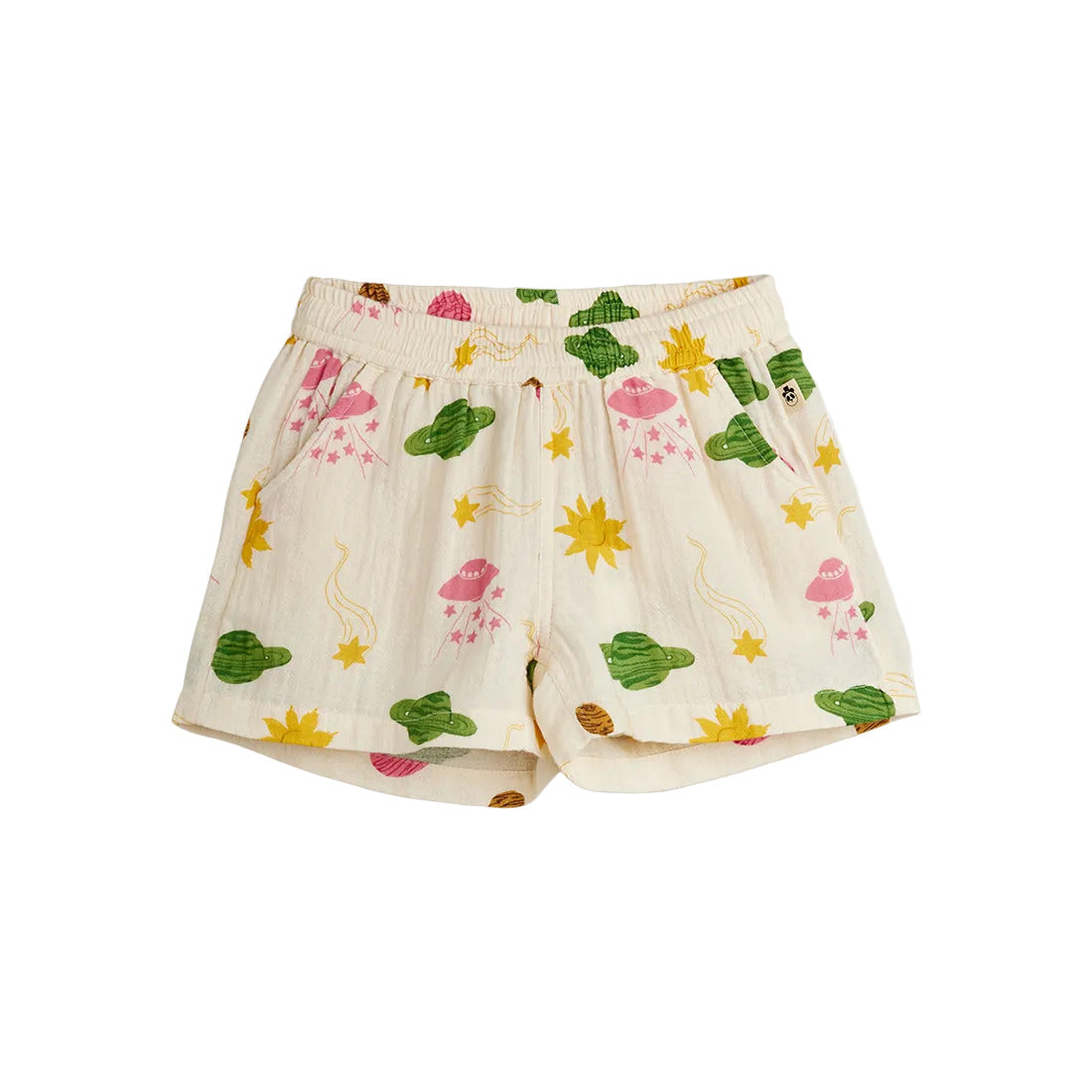Space aop muslin shorts, Mini Rodini