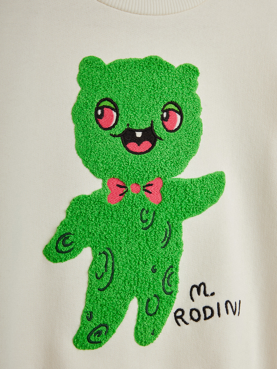 Alien chenille sweater off white, Mini Rodini