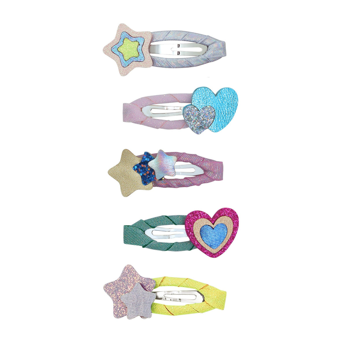 Layered heart and star clips, Mimi & Lula