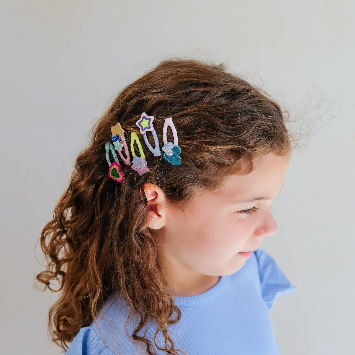 Layered heart and star clips, Mimi & Lula