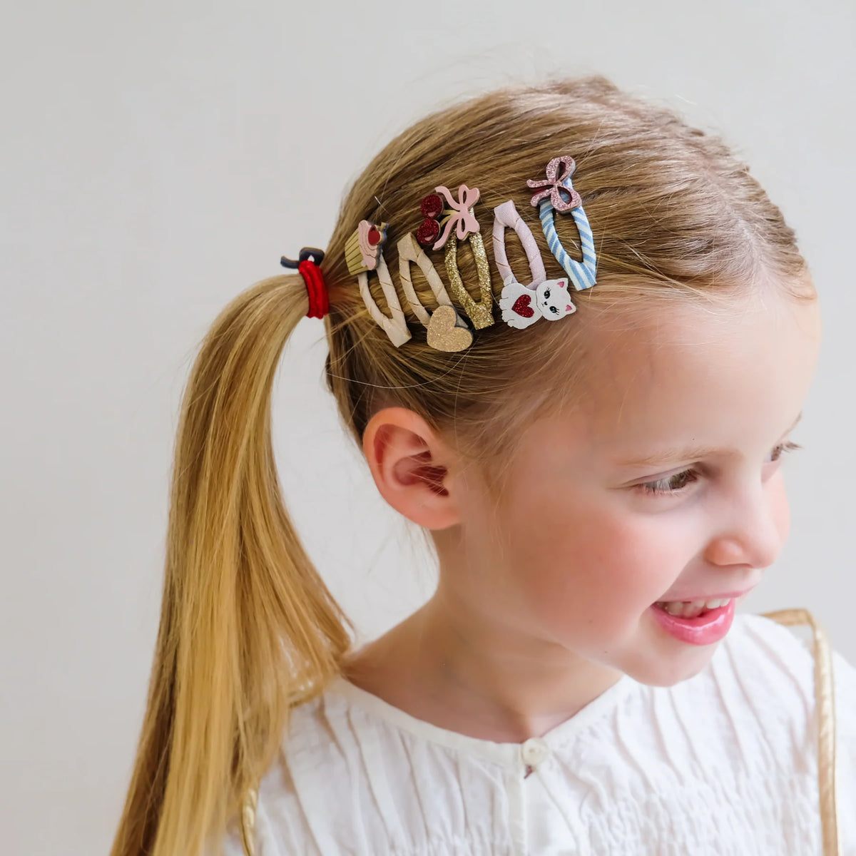 Kitty bow mini clips, Mimi & Lula