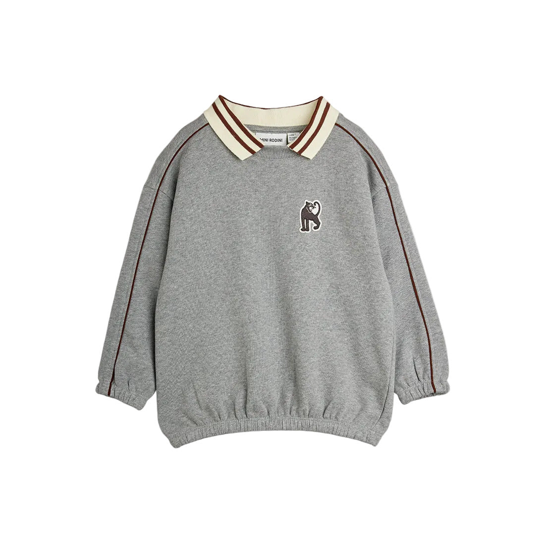 Panther patch piping collar sweatshirt, Mini Rodini