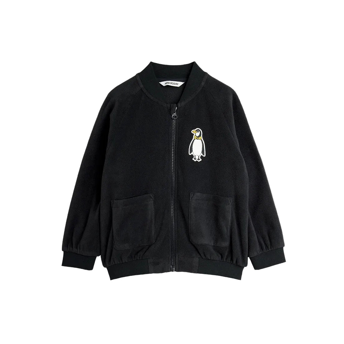 Penguin patch microfleece Jacket, Mini Rodini