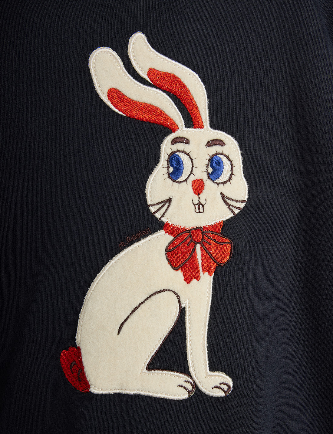 Rabbit application sweatshirt, Mini Rodini