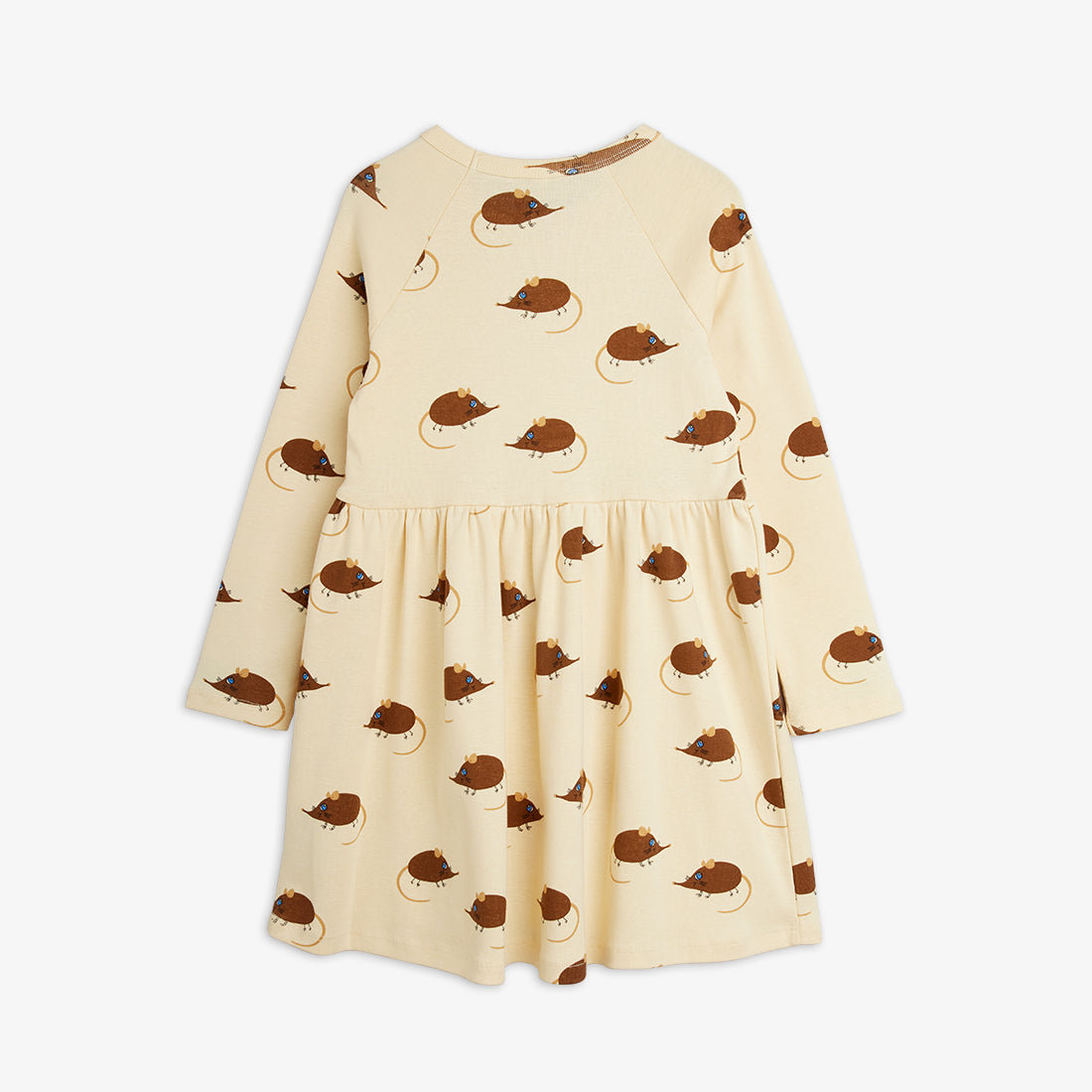 Elephant shrew aop ls dress, Mini Rodini