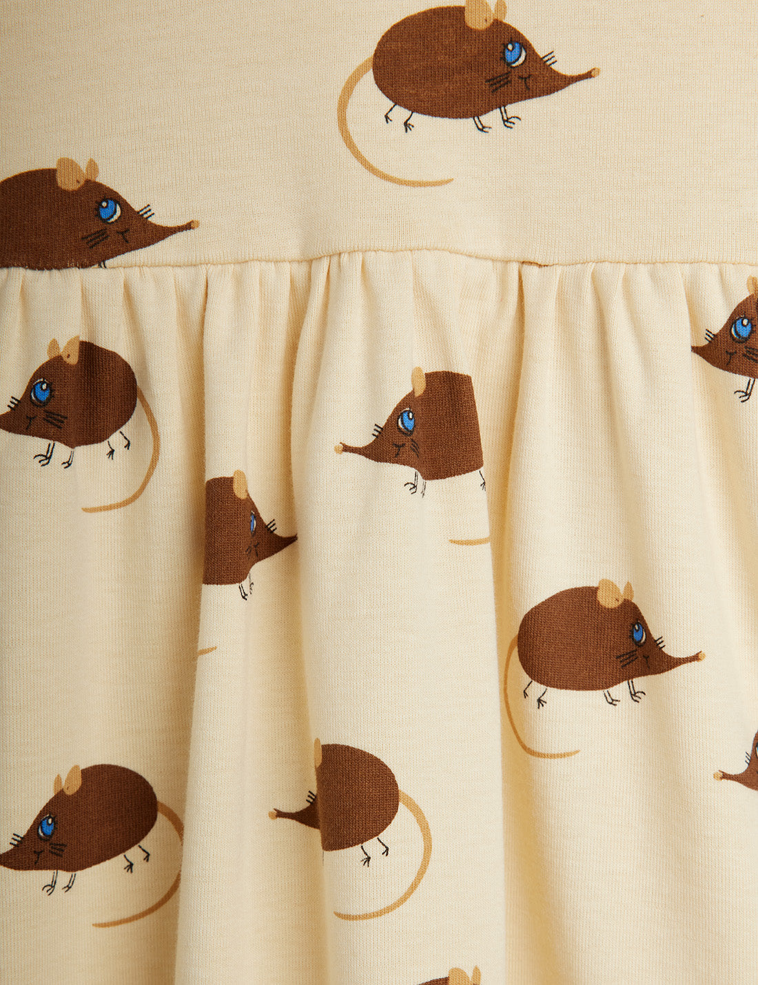 Elephant shrew aop ls dress, Mini Rodini