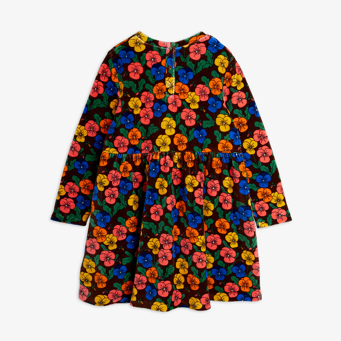 Violas aop velour dress, Mini Rodini