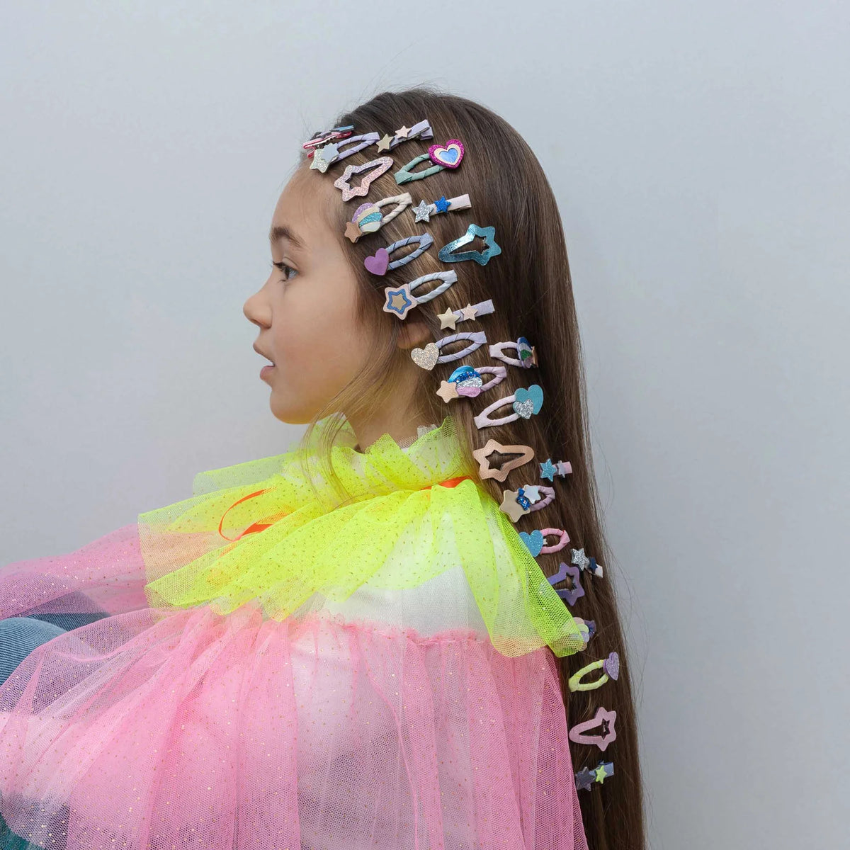 Chubby shooting star hairclips, Mimi & Lula.