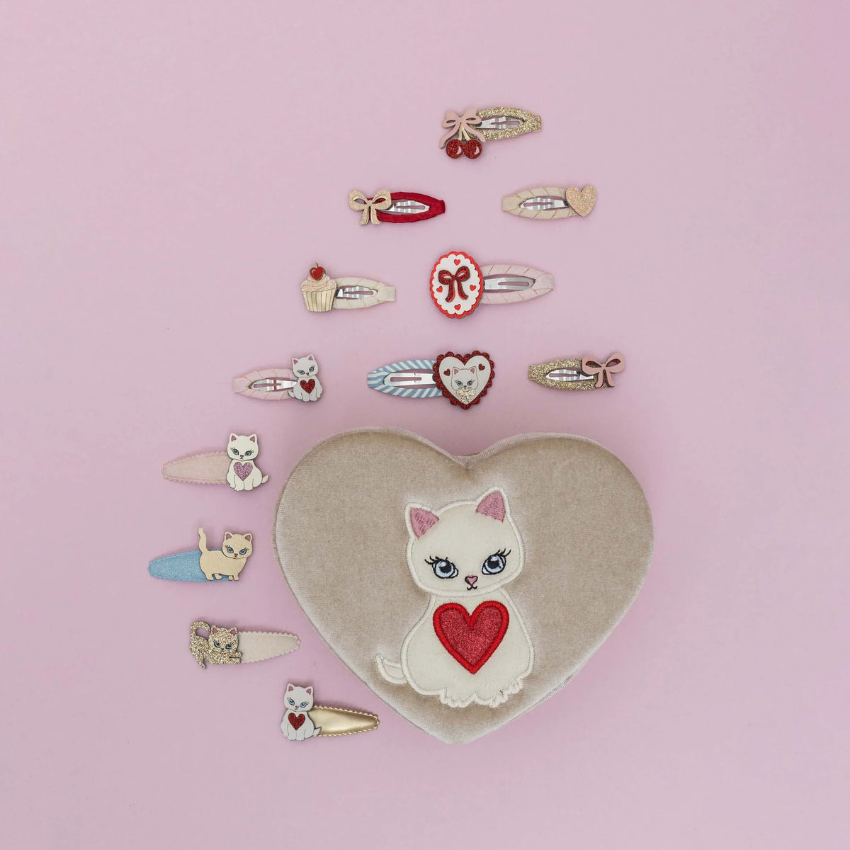 Kitty bow mini clips, Mimi & Lula