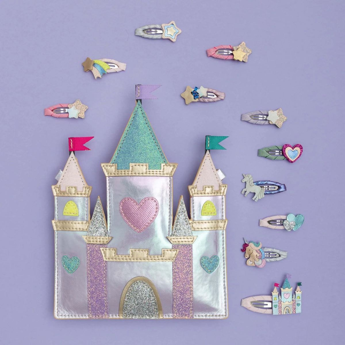 Layered heart and star clips, Mimi & Lula